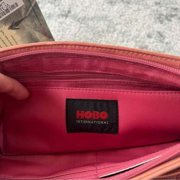 NWT Vintage Hobo International Pink Leather Wristlet Wallet Bow Detail - Picture 11 of 14